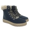 TSF LEATHER FUR BOOT FOR WOMEN (BLUE)